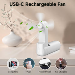 Portable Mini Fan & Charger