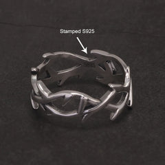 Barbed Ring (925 Sterling Silver)