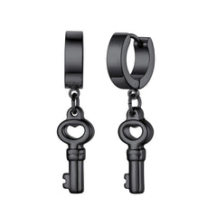 Black Key Earrings