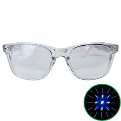 Clear Diffraction Glasses