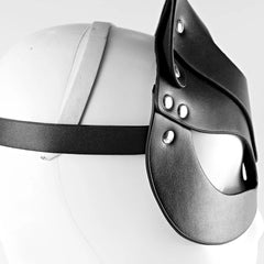 Faux Leather Fox Mask