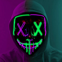 Joker LED Purge Mask