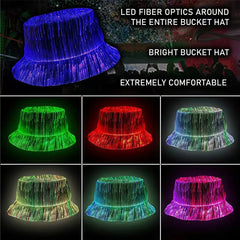 Optic Fibre LED Bucket Hat