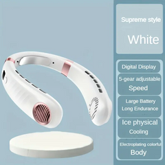 Rose Gold Portable Neck Fan