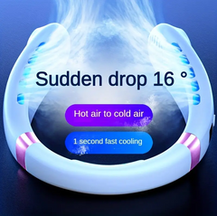 Rose Gold Portable Neck Fan