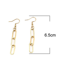 Silver Paperclip Earrings