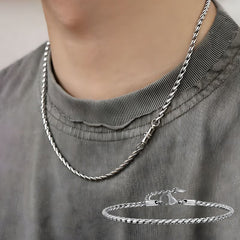 Snake Chain Necklace & Bracelet Set