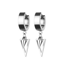 Silver Trigon Earrings