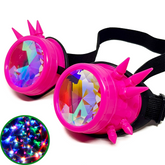 Pink Steampunk Kaleidoscope Goggles