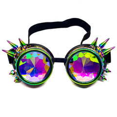 Psychedelic Steampunk Kaleidoscope Goggles