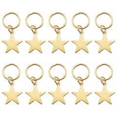 Gold Star Hair Rings