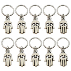 Silver Hamsa Hand Hair Rings