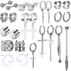 Silver Earring Set (25 Piece)