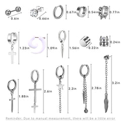 Silver Earring Set (25 Piece)