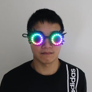 LUXE LED RGB Steampunk Goggles