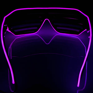 Purple LED Shutter Glasses