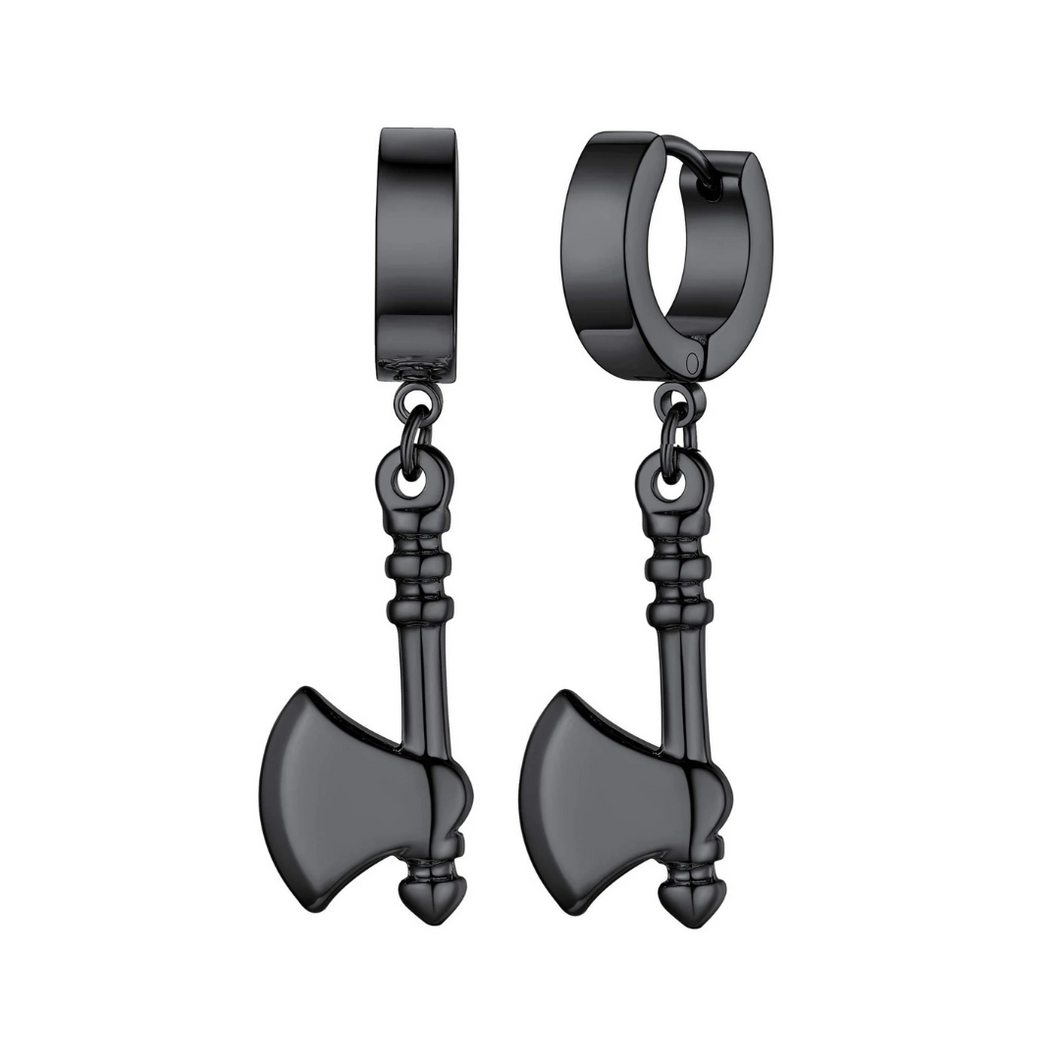 Black Axe Earrings