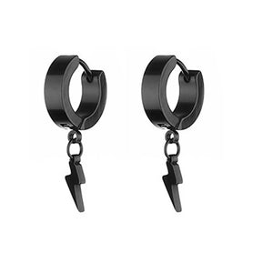 Black Bolt Earrings