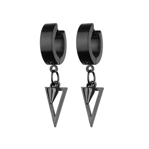 Black Trigon Earrings