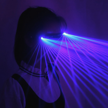 Load image into Gallery viewer, Blue LED Laser Speed Dealer Glasses