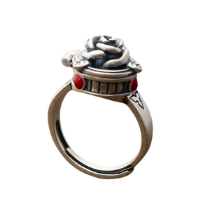 Adjustable Flower Bump Ring