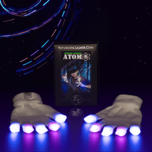 Load image into Gallery viewer, Futuristic Lights SE Atom LED Gloves