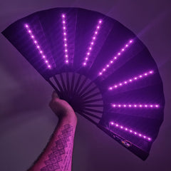 Pink LED Fan (Black Canvas)