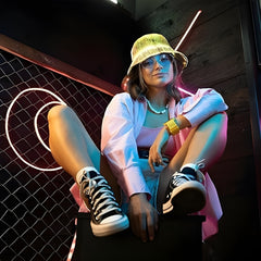 Optic Fibre LED Bucket Hat