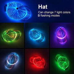 Optic Fibre LED Cap