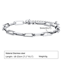 Paperclip Chain Bracelet