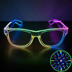 Psychedelic LED Extreme Diffraction Glasses
