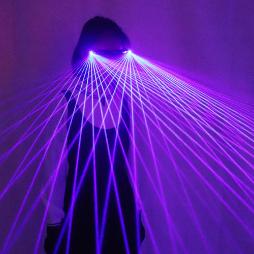 Purple LED Laser Speed Dealer Glasses