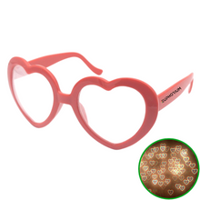 Load image into Gallery viewer, Red Heart Frame Heart Diffractions Glasses