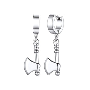 Silver Axe Earrings