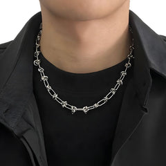 Bike Chain Necklace & Bracelet Set