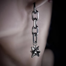 Load image into Gallery viewer, Silver Chainmace Earrings