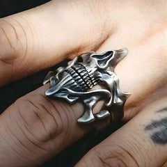 Dual Skull Ring (Adjustable)