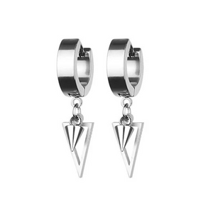 Silver Trigon Earrings