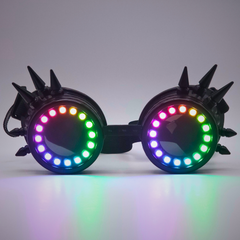Steampunk Halo LED Goggles (Performer Grade)