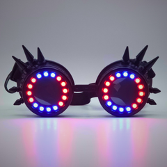 Steampunk Halo LED Goggles (Performer Grade)