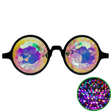 Load image into Gallery viewer, Black Ultimate Kaleidoscope Glasses