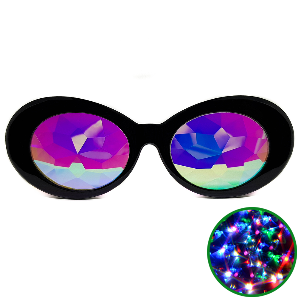 Black Clout Kaleidoscope Glasses