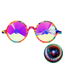 Load image into Gallery viewer, Kandi Swirl Wormhole Kaleidoscope Glasses