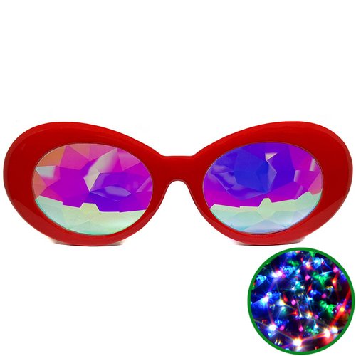 Red Clout Kaleidoscope Glasses