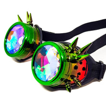 Load image into Gallery viewer, Venom Steampunk Kaleidoscope Goggles V2