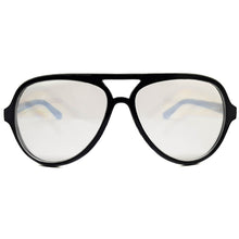 Load image into Gallery viewer, Black Aviator Diffraction Glasses