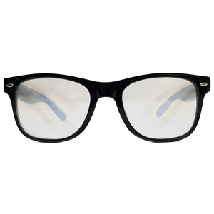 Black Wayfarer Diffraction Glasses