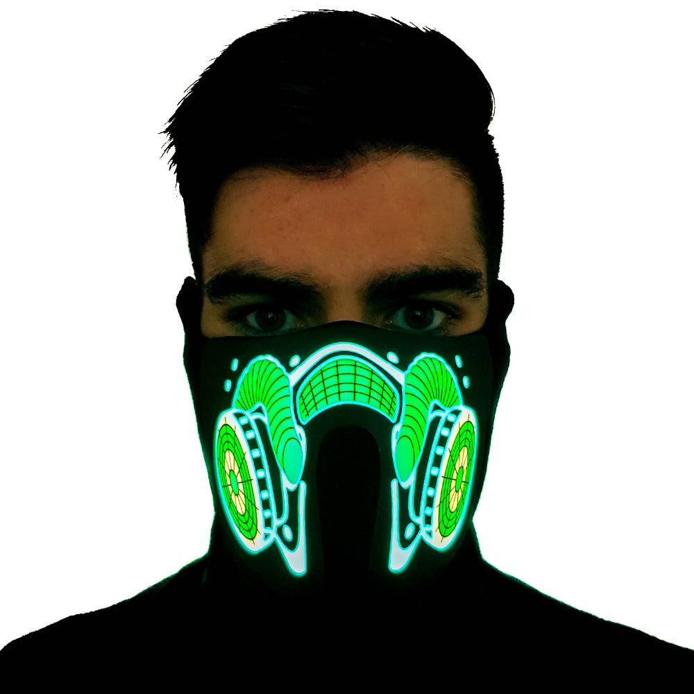 Cryo-Core LED Sound Reactive Mask