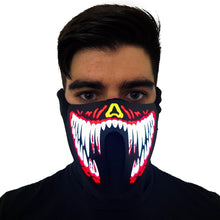 Load image into Gallery viewer, Red Venom LED Sound Reactive Mask