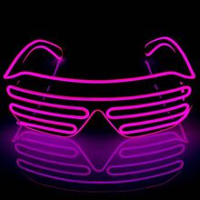 Load image into Gallery viewer, Pink LED Shutter Glasses